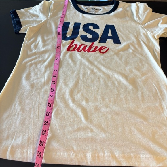 Kittenish Cream “USA Babe” Tee - Picture 7 of 7